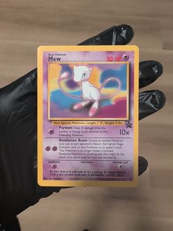 Vintage Pokemon Card Promo Mew #8