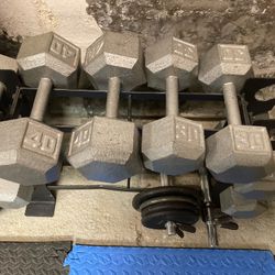 Set Of Dumbbells And Rack- PU Only, 19073