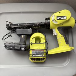 Ryobi 18 Volt Battery, Charger and Cordless Caulk Gun. In Gilbert near Ray Road and Lindsay.
