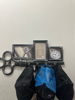 Picture frame with holder