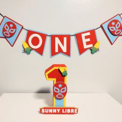 Nacho Libre Banner And Number 1 Prop
