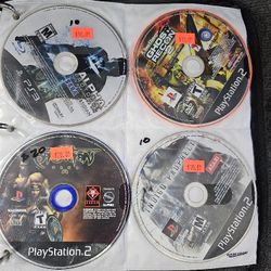 Various Ps2,Ps3 Games (DISK ONLY)