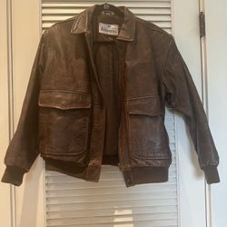 Men’s Brown Aeropostale Bomber Jacket - Small