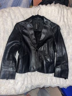 100% Leather BlazerJacket  XS Size 0/2