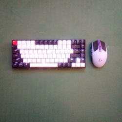 Like New- KeyChron K2 Wireless Mechanical Keyboard & Logitech G305 Lightspeed Gaming Mouse