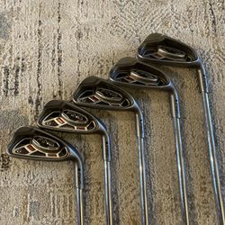 Ping G15 Iron Set 5-9 White Dot Soft Regular Steel Shafts Golf Clubs