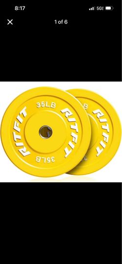 RitFit 35LB Bumper Plates Pair