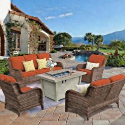 Brand New Patio Set Fire Pit Propane High Quality 