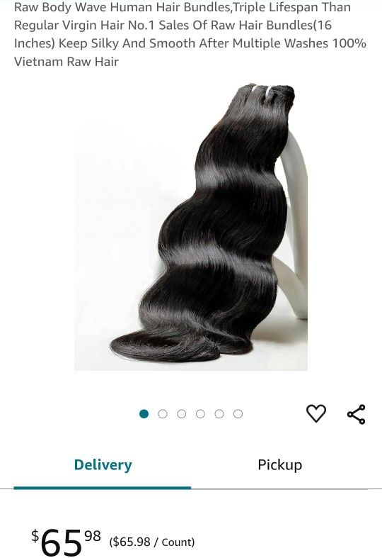 New Human Hair Extensions 16" 100g
