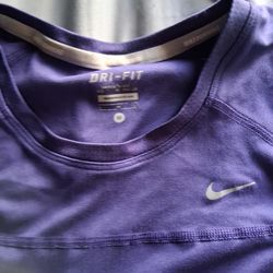 Nike Women’s Purple Dri‑FIT Running Shirt – Size Small