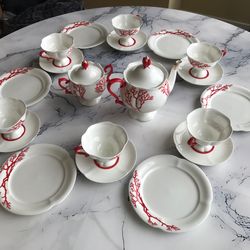 Imperial Porcelain Tea Set 6 Persons