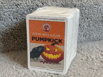 100 beer coasters New Belgium AUTUMN TRICKS WITH CRANBERRY KICKS Sealed