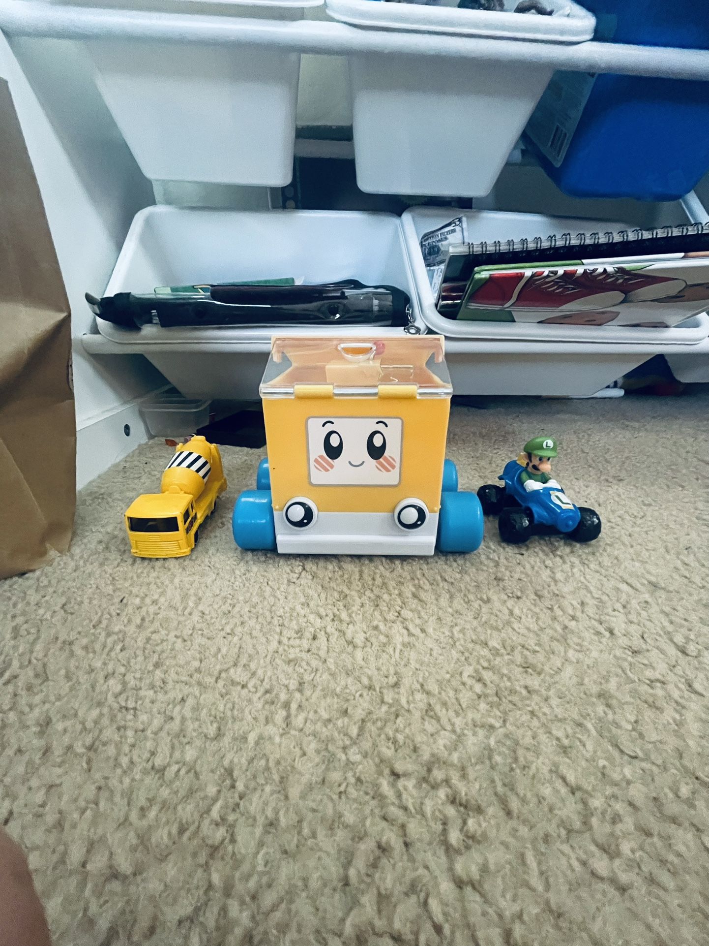 Lankybox Car With Boxy In It And A Few Other Toys