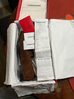 Ferragamo Tiberio Men's Suede Loafers