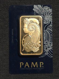 PAMP Suisse 100g 999.9 Fine Gold Bar Lady Fortuna