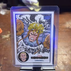 Marvel beginnings cannonball card