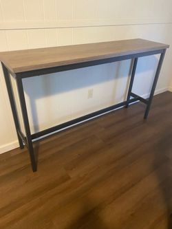 Grey wood Bar table