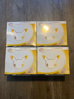 4 Pokémon 30th Anniversary Celebration Elite Trainer Box ETB Sealed