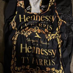 Hennessy Logo Tank Top Shorts L-xl  New No Tags