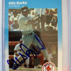 Red Sox Autograph Signed Rookie baseball Card