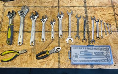 Socket Set, Crescent wrenches, etc