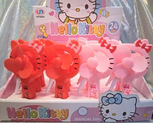 New Hello Kitty Manual Fans - $2 Each