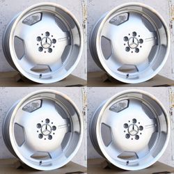 18” Aero Classic Style Mercedes Rims 18x8 Front 18x9 Rear 5x112 +35 CB66.6 New
