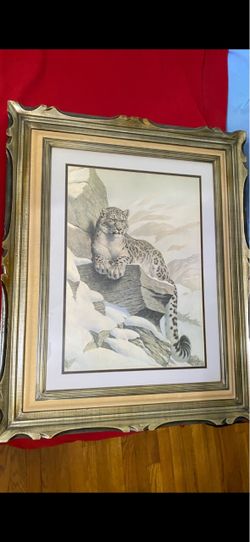 Framed Snow Leopard