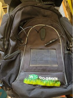 RARE VH1 go green solar backpack old collectible
