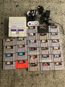 SNES with games