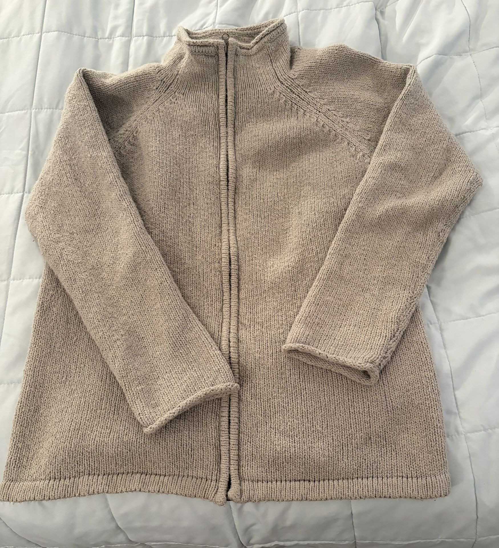 Women's L.L. Bean Cotton Ragg Sweater, Open Cardigan