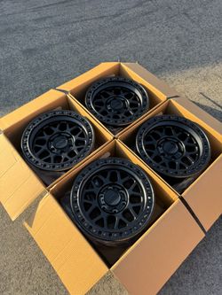 FINANCING AVAILABLE KMC KM549 GRS 6x5.5 and 6x135 17" Wheels Satin Black