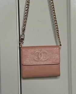Authentic Chanel CC Logo Shoulder Wallet Chain