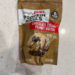 3—Simply Fuel, Protein Balls, Chocolate, Coconut, Peanut Butter