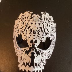 Mask. (Full Face, Metal, Filigree,) Adult Size