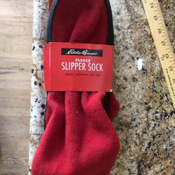 Eddie Bauer Mens Boot  Fleece Slipper Sock