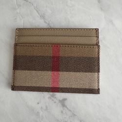 Burberry Check Card Case