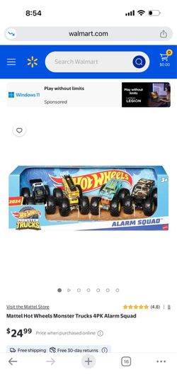 Hot Wheels Monster Trucks 2024 Alarm Squad set