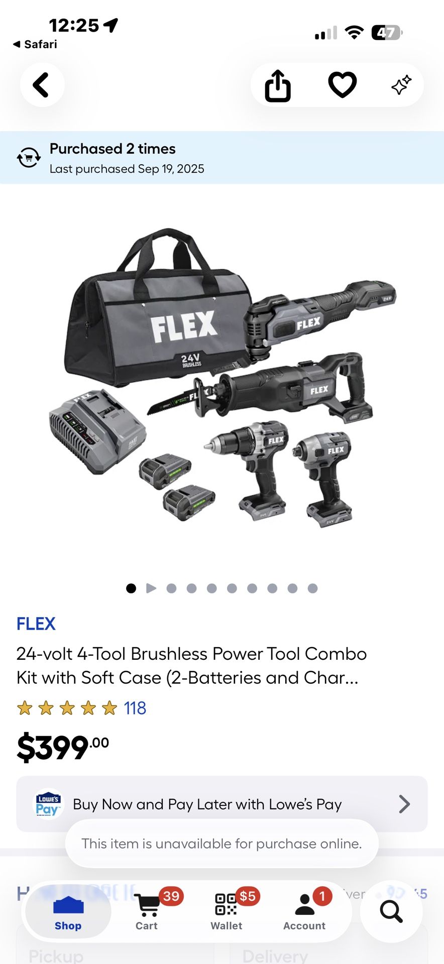 24 volt 4-tool brushless power tool combo kit