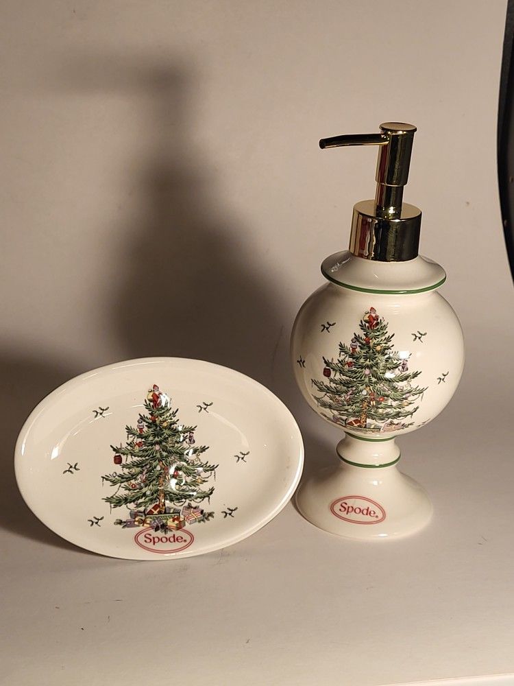 Spode Soap Dispenser/soap Dish