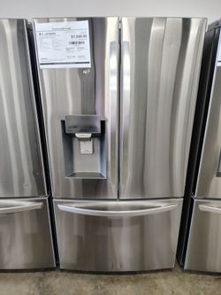 LG 3 door French style dual ice maker 28cu.
