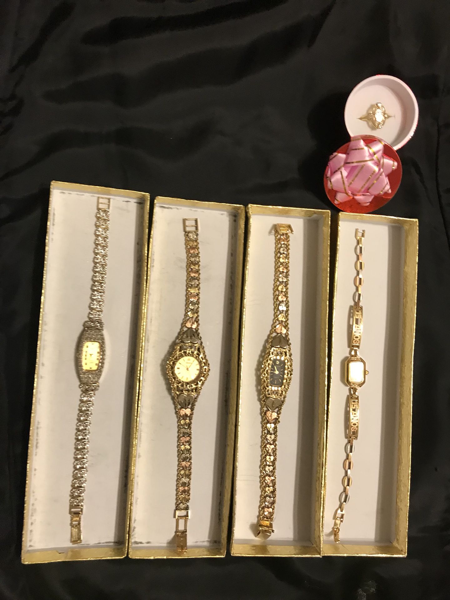 Gold watch relojes de oro sólido, 14k & 10K