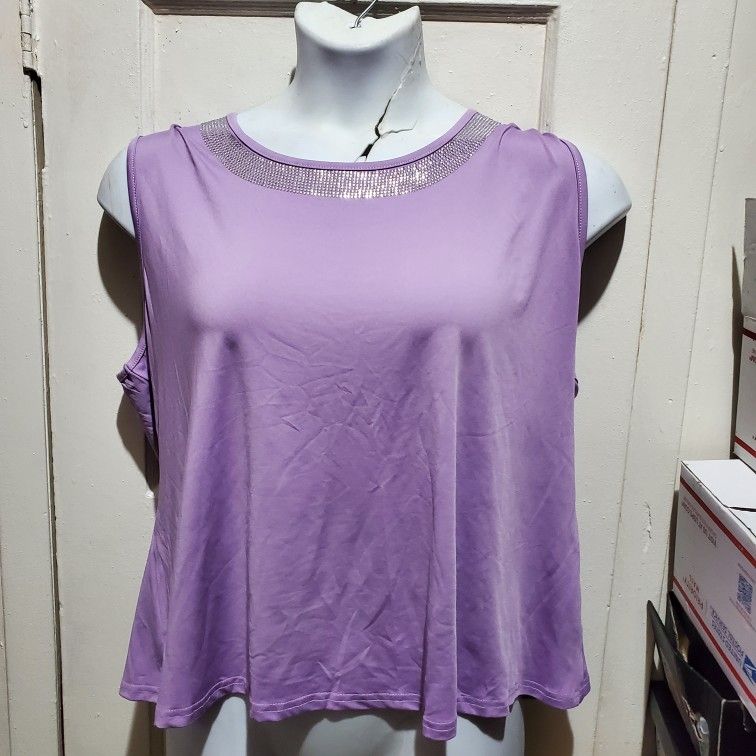 Womens Sleeveless Tank Tops Summer Knit Sweater Vest Tops Size 2X