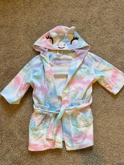 Girls Size 3/4 Robe (100% cotton)