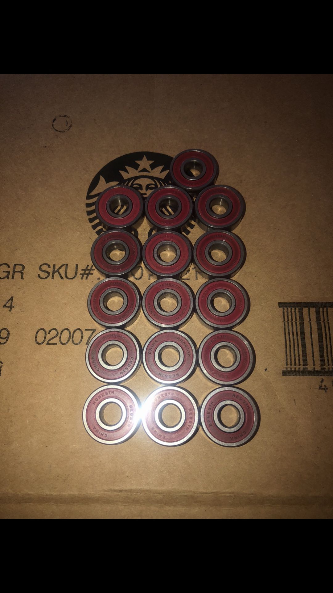 16 Bones Red bearings