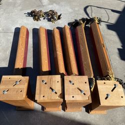 Kasson Oak Stanchion Set – $150