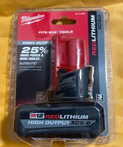 Milwaukee M12 HO 5.0 Battery