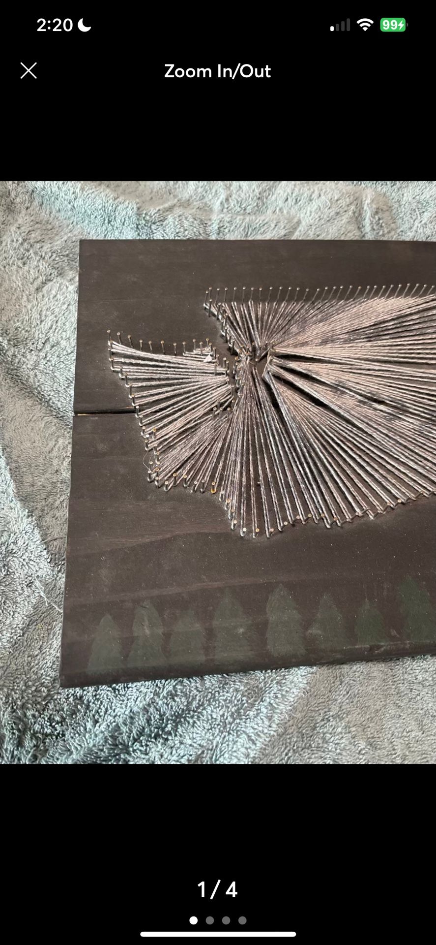 Washington state pin wall art