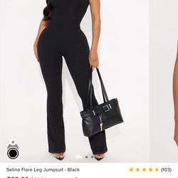 Woman Flare Leg Jumpsuit 
