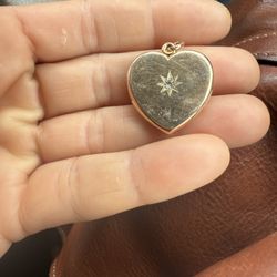 14k Victorian Rose Gold Heart Locket